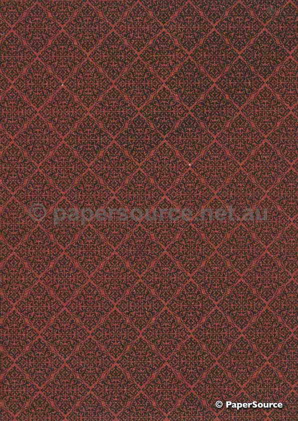 Specialty Paper | Chiffon Baroque Maroon with Black Print | PaperSource ...