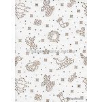 Precious Metals | Christmas White with Gold Raised Pattern on Handmade, Recycled A4 paper | PaperSource