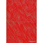 Chiyogami Abstract 2 Red with gold brush strokes, Small Sheet | PaperSource