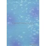 Chiffon Print | Stream Pastel Blue Chiffon with White and Blue Watercolour pattern, A4 | PaperSource
