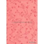 Chiffon Blossom | Pink Chiffon with Pink Screen Print | PaperSource
