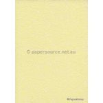 Chiffon Print | Snowbell Lemon Yellow Chiffon with White Small Floral pattern, A4 | PaperSource