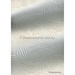 Chiffon Vortex White with Pearl Swirl Pattern Print A4 paper | PaperSource