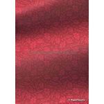 Chiffon Autumn Red on Red Chiffon, A4 fabric | PaperSource