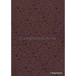 Flat Foil Espalier | Claret Chiffon with Black foiled floral vine pattern | PaperSource