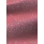 Chiffon Print | Luxe Rose Pink Chiffon with Delicate Silver Swirly Vine pattern on A4 - curled | PaperSource