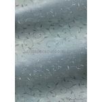 Chiffon Print | Luxe Silver Chiffon with Delicate Silver Swirly Vine pattern on A4 - curled | PaperSource