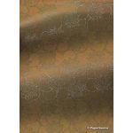 Chiffon Print | Geo Mink Brown Chiffon with Silver Glitter circle abstract pattern, A4 - curled | PaperSource