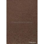 Chiffon Print | Reminisce Brown Chiffon with Gold foil print Paisley pattern, A4 | PaperSource