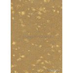 Chiffon Print | Floral Spray Mink Brown Chiffon with Gold Glitter pattern, A4 | PaperSource