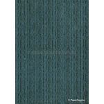 Chiffon Print | Stripe Teal Blue Green with Black Striped pattern, A4 | PaperSource