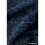Batik Metallic - Black with Blue 120gsm Handmade Recycled Paper | PaperSource