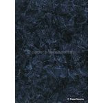 Batik Metallic | Black with Blue 120gsm Handmade Recycled A4 Paper | PaperSource