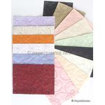 Colourific | 15 sheets of A5 size, handmade recycled paper in Embroidered style with many patterns | PaperSource