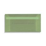 Envelope DL | Vellum Sage Green Translucent, Peel + Seal 100gsm translucent envelope | PaperSource