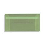 Envelope DL | Vellum Sage Green Translucent, Peel + Seal 100gsm translucent envelope | PaperSource