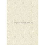 Embossed Oriental Butterfly Opal Ivory Pearl Pearlescent A4 handmade, recycled paper | PaperSource