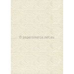 Embossed Oriental Butterfly Opal Ivory Pearl Pearlescent A4 handmade, recycled paper | PaperSource