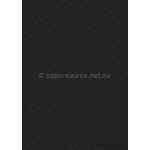 Embossed Black Matte Leatherette A4 handmade paper