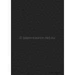 Embossed Black Matte Leatherette A4 handmade paper