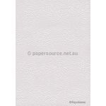 Embossed Pebble | Crystal White Pearlescent A4 Mill recycled paper | PaperSource