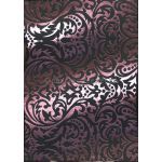 Flat Foil Picasso | Pink Foil on Black Matte Cotton handmade recycled A4 paper-curled | PaperSource