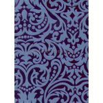 Flat Foil Picasso | Purple Foil on Royal Blue Pearlescent Cotton handmade recycled A4 paper | PaperSource