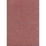 Embossed Bouquet Red Brown Matte A4 handmade, recycled paper | PaperSource