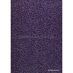 Embossed Pebble Violet Purple Style B pearlescent colour, A4 handmade recycled paper