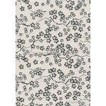Flat Foil Sakura Cherry Blossom | Silver Foil on Quartz Pearlescent A4 handmade recycled paper | PaperSource