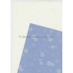 Vellum Patterned | Floral, a white pattern on Transparent A4 112gsm paper. Also known as Trace, Translucent or Tracing paper, Parchment or Pergamano. | PaperSource