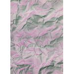 Terrain | Pink and Green hand applied by airbrush and spattering technique creating a topographic effect. A handmade, recycled A4 paper | PaperSource
