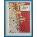 Christmas Card - Silk, Glitterati, Eternity Foil, Christmas Sentiment and Mirror card.