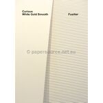 Curious Metallic Fusilier | White Gold Metallic 250gsm Card with a Fine Rib texture | PaperSource