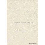 Embossed Pebble Ivory Cream Matte Style B, handmade recycled paper