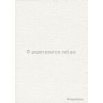 CLEARANCE Embossed Pebble White Matte Style B, A4 handmade recycled paper