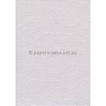 Embossed Espalier White Pearlescent A4 recycled paper | PaperSource