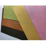 Embossed Stucco Grunge Green Metallic A4 handmade, recycled paper aka Moonrock
