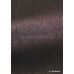Embossed Classic Rose | Port Wine Pearlescent A4 120gsm paper-curled | PaperSource
