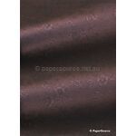 Embossed Vintage Rose | Port Wine Pearlescent A4 120gsm paper-curled | PaperSource
