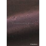 Embossed Vintage Rose | Port Wine Pearlescent A4 120gsm paper-curled | PaperSource