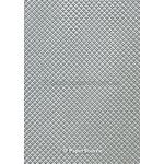Embossed Silver Metallic Cube A4 handmade paper | PaperSource