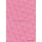 Embossed Floret Pink Matte A4 handmade recycled paper