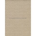 Embossed Eternity Champagne Pearlescent A4 2-sided handmade, deep embossed, recycled paper | PaperSource