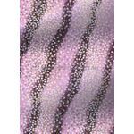 Chiyogami | Floral 25 Japanese handmade, screen printed paper with white and gold blossoms on rivers of a mauve and a deep purple background - curled | PaperSource