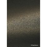 Embossed Fretwork Antique Gold Metallic A4 120gsm paper - Detail view | PaperSource