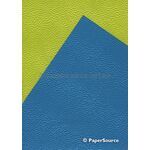 Embossed Pebble Duplex with Peacock Blue and Lime combination. A Pearlescent A4 Mill recycled paper | PaperSource