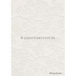 CLEARANCE Embossed Sakura Off White Matte A4 handmade recycled paper | PaperSource