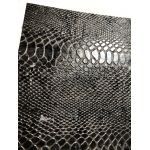 Leather Python Batik Charcoal Embossed Faux Leather Handmade Recycled paper | PaperSource