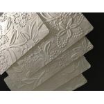 Card Topper | 85 x 135mm Embossed Bloom Off White Matte, a floral handmade paper | PaperSource